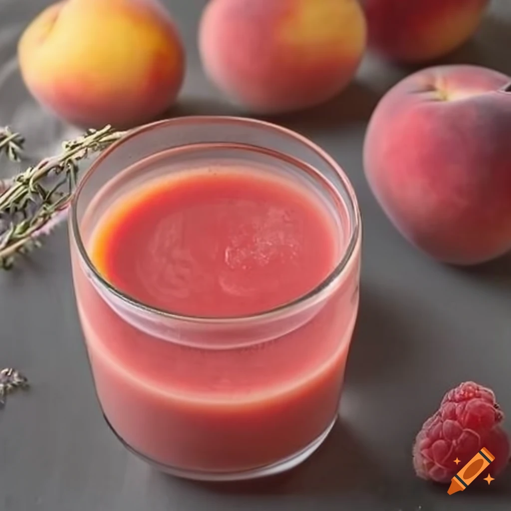 Peach and Raspberry Juice