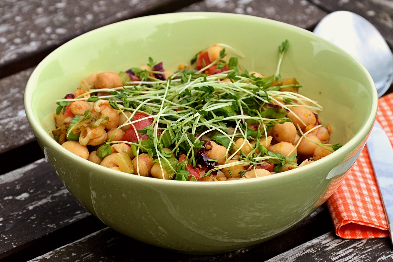 Chickpea and Sprouts Salad