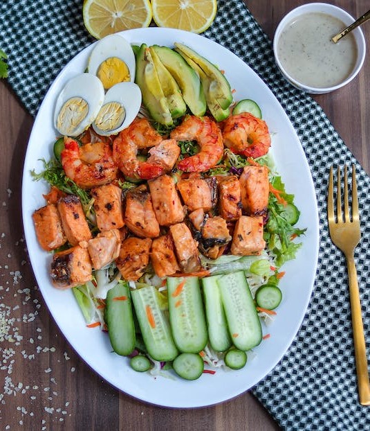 Shrimp and Salmon Salad