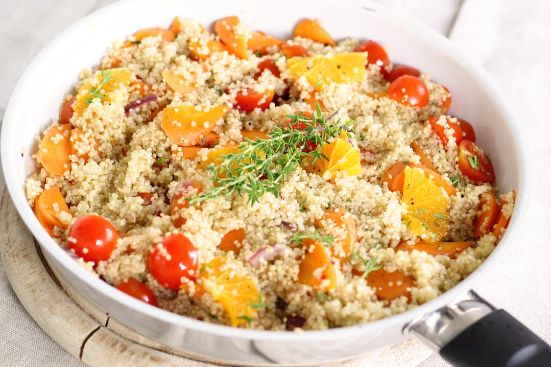 Quinoa Salad and Orange