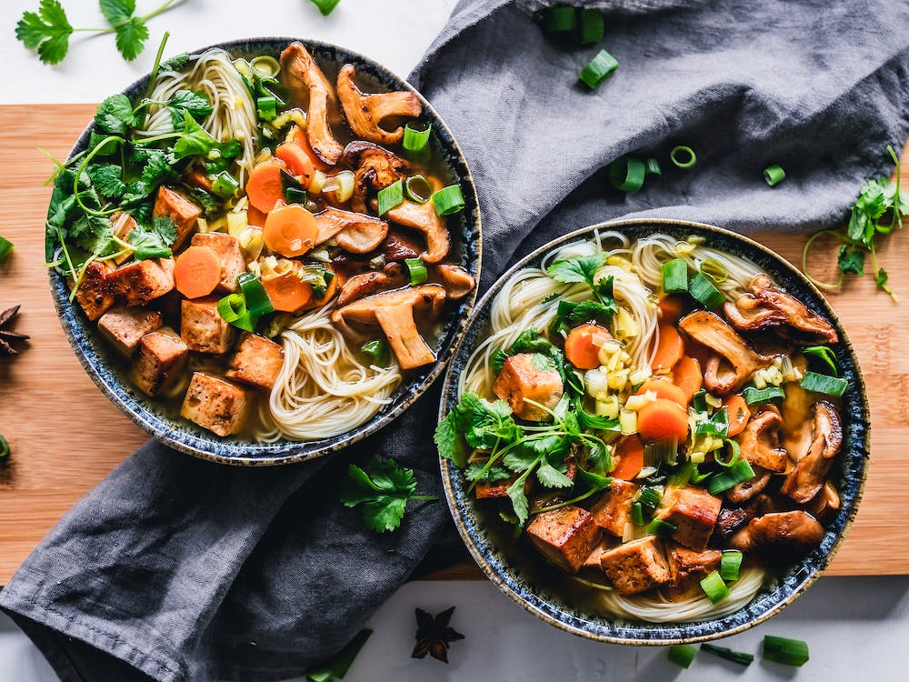 Tofu and Noodles Salad