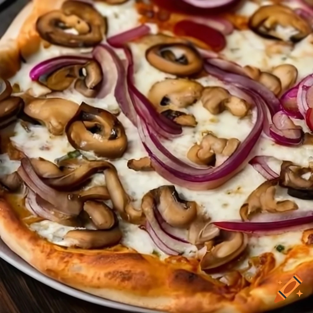 Vegan Mushroom Pizza